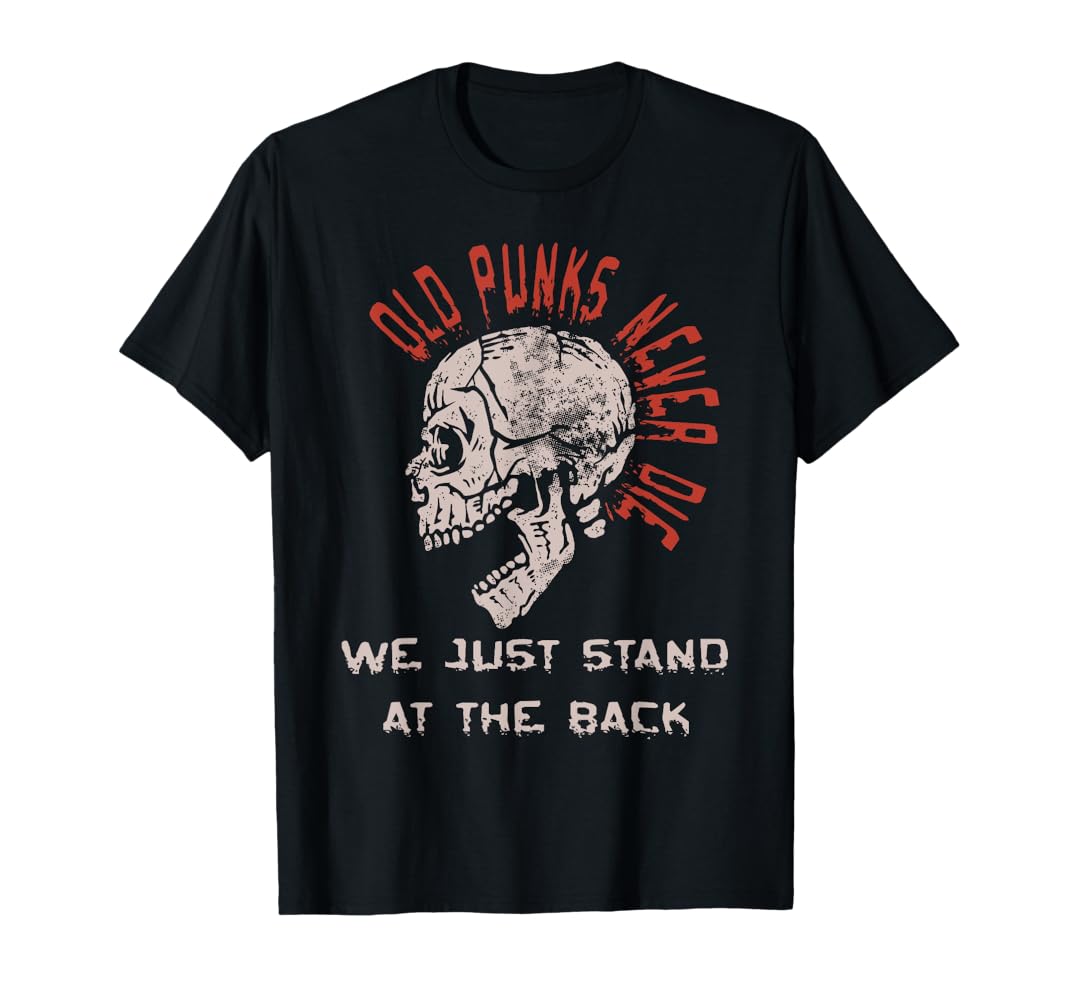 トップス 00s Vkei punk noice black T-shirt Punk'S Not Dead Black & Red T-Shirt - Monsterry